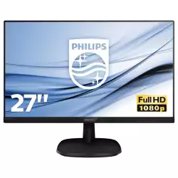 Монитор Philips 273V7QDSB/00 27 inch LCD, LED, IPS panel, FullHD 1920x1080, VGA, DVI-D, HDMI, VESA 100x100, Черен