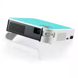 Портативен проектор ViewSonic M1 mini Plus Ulta-portable DLP LED projector, WVGA (854x480), FHD Support, 50 ANSI Lumens, HDMI x1, 2W SPK x1 (w/ cube), Auto V keystone, Built in battery, BT, WiFi, USB Micro B (DC in), USB-C