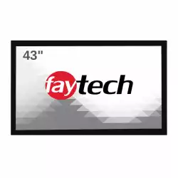 Индустриален Tъч Монитор Faytech FT43TMCAPOFHBOB4K 42.5 inch Open Frame, 10-point OB PCAP Touch, 1920x1080, 1000 cd/m2, 3000:1, VGA, DVI- D, HDMI 1.3, 24V DC-IN, VESA 400, IP65 front, 24/7, NO Clamp Support