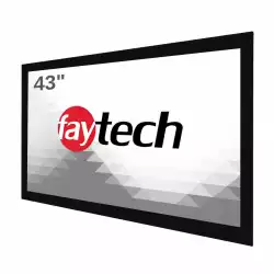 Индустриален Tъч Монитор Faytech FT43TMCAPOFHBOB4K 42.5 inch Open Frame, 10-point OB PCAP Touch, 1920x1080, 1000 cd/m2, 3000:1, VGA, DVI- D, HDMI 1.3, 24V DC-IN, VESA 400, IP65 front, 24/7, NO Clamp Support