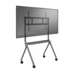 Стойка за под тип количка AG Neovo FMC-06, Metal and Plastic, For 55" - 86" displays, VESA max. 800 x 600 mm, VESA min. 400 x 200 mm, 360° rotation, Max. weight 100kg, Special tray design for accessories assembling, Gray / Black