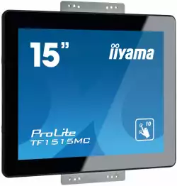 Тъч Монитор IIYAMA TF1515MC-B2 15" TN LED Panel, Open-frame, 1024x768 4:3, Projective Capacitive 10 point touch, 350cd/m2, 8ms, VGA, HDMI, Displayport, IP65 front, за вграждане