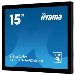 Тъч Монитор IIYAMA TF1534MC-B7X 15 inch TN LED Panel, OPEN FRAME, 1024x768 4:3, Projective Capacitive 10 point touch with, 330cd/m2, 8ms, 700:1, VGA, HDMI, Displayport, IP65 front, anti-fingerprint coating