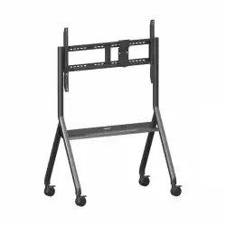 Тънка количка за дисплей ViewSonic VB- STND-009, Iron stand for 65" to 105" display, Swivel: 360 degree, Height adjust, 120 kg max, Plate: 15 kg max.