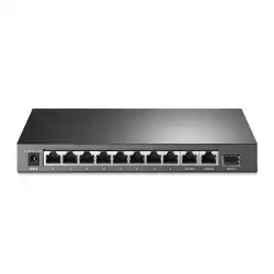 10-портов Easy Smart гигабитен комутатор TP-Link TL-SG1210MPE с 8-PoE+ порта и gigabit combo SFP/RJ45 порт