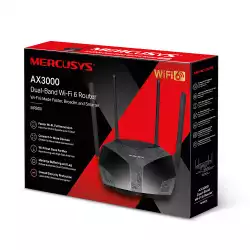 2-лентов Gigabit WiFi 6 рутер Mercusys MR80X AX3000