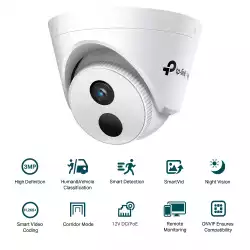 3MP IR куполна мрежова камера TP-Link 3MP Turret Network Camera VIGI C430I(2.8mm)