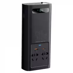 Baseus захранващ инвертор 150W 12V / 500W 220V EU и CN конектор CGNB000101 - черен