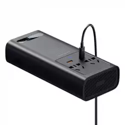 Baseus захранващ инвертор 150W 12V / 500W 220V EU и CN конектор CGNB000101 - черен