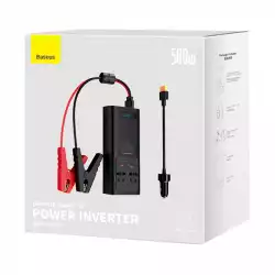 Baseus захранващ инвертор 150W 12V / 500W 220V EU и CN конектор CGNB000101 - черен