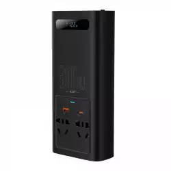 Baseus захранващ инвертор 300W 220V (CN / EU Plug) CGNB010101 - черен