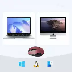 Безжична оптична мишка Ugreen MU006 159933 USB 2.4GHz / Bluetooth 5.0 4000 DPI - червена