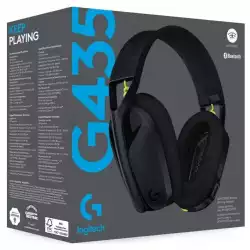 LOGITECH G435 LIGHTSPEED Wireless Gaming Headset - BLACK - 2.4GHZ - EMEA - 914