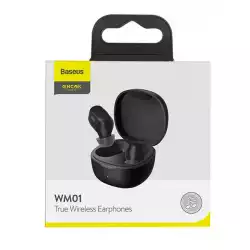 Безжични слушалки Baseus TWS Encok WM01, Bluetooth 5.0, черни