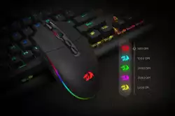 Геймърска мишка Redragon M719-RGB Invader RGB  - черна