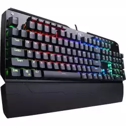 Клавиатура Redragon Indrah механична геймърска RGB K555-BK Blue Switches