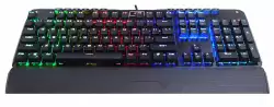 Клавиатура Redragon Indrah механична геймърска RGB K555-BK Blue Switches