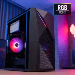 Кутия Aerocool Raider Mini с прозрачен панел и RGB лента