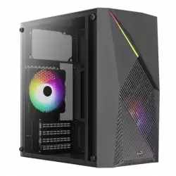 Кутия Aerocool Raider Mini с прозрачен панел и RGB лента