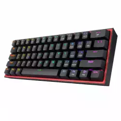 Механична геймърска клавиатура Redragon Fizz K617-RGB_RD RGB черна