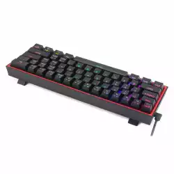 Механична геймърска клавиатура Redragon Fizz K617-RGB_RD RGB черна