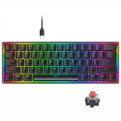 Механична RGB геймърска клавиатура Redragon Akali K642-RGB