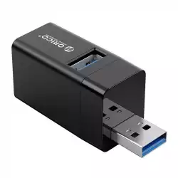 Мини USB хъб 3 в 1 Orico MINI-U32-BK