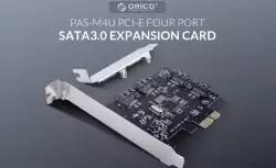 PCI-Express адаптер Orico PAS-M4U 4 порта SATA3.0