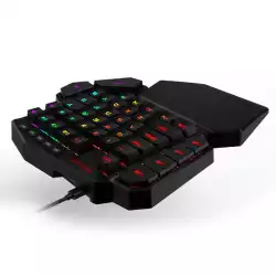 RGB механична геймърска клавиатура за една ръка Redragon Diti K585RGB Blue Switch