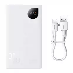 Външна батерия Baseus Adaman2 20000mAh 30W 2 x USB PPAD050002 - бяла