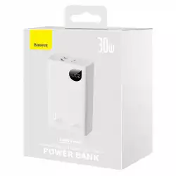 Външна батерия Baseus Adaman2 20000mAh 30W 2 x USB PPAD050002 - бяла