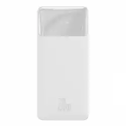 Външна батерия Baseus Bipow PPBD050402 30000mAh 20W бял + USB-A - Micro USB кабел 0.25m бял