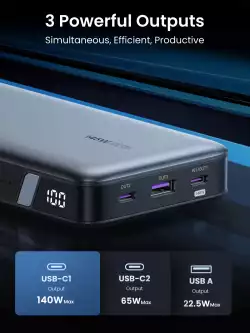 Външна батерия Ugreen Nexode 25000mAh 145W PB205 90597A
