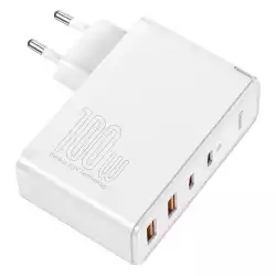 Зарядно устройство Baseus GaN2 Pro 2x USB Type-C / 2x USB 100W CCGAN2P-L02 - бял