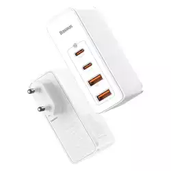 Зарядно устройство Baseus GaN2 Pro 2x USB Type-C / 2x USB 100W CCGAN2P-L02 - бял