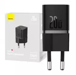 Зарядно устройство Baseus GaN5 20W мини USB-C, 20W CCGN050101 - черно