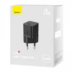 Зарядно устройство Baseus GaN5 20W мини USB-C, 20W CCGN050101 - черно