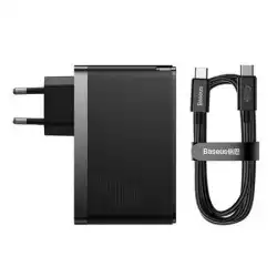 Зарядно устройство Baseus GaN5 Pro fast charger 2xUSB-C+USB 140W CCGP100201 - черно