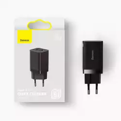 Зарядно устройство Baseus Super Pro USB-A към USB-C 30W CCSUPP-E01 - черно