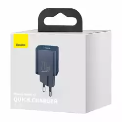 Зарядно устройство Baseus Super Si QC USB-C, 20W CCSUP-B03 - синьо