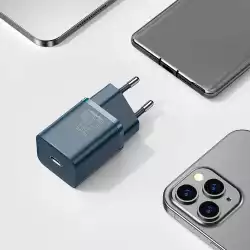 Зарядно устройство Baseus Super Si QC USB-C, 20W CCSUP-B03 - синьо