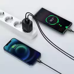 Зарядно устройство Baseus USB към USB Type C 20W 3A Quick Charge 3.0 CCXJ-B01 - черно