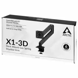 Стойка за монитор за бюро ARCTIC X1-3D, Регулируема, 13"-49", 15 кг, Черен