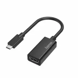 Адаптер HAMA 200315, USB-C мъжко - HDMI женско, Ultra HD, 4K, Черен