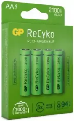Акумулаторна Батерия GP R6 AA 2100mAh RECYKO 210AAHCE-EB4 NiMH 4 бр. в опаковка GP