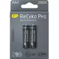 Акумулаторна Батерия GP R6 AA 2100mAh RECYKO + PRO 210AAHCB-EB2 NiMH /до 1500 цикъла/  2 бр. в опаковка GP