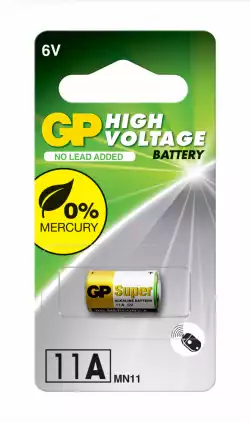 Алкална батерия GP А11 6V за дистанционни /5бр./pack цена за 1 бр./