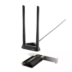 Безжичен адаптер ASUS PCE-AXE59BT WiFi 6E PCI-e две външни антени и Bluetooth 5.2