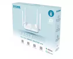 Безжичен рутер D-Link R15, AX1500 Wi-Fi 6,  AI-based Mesh