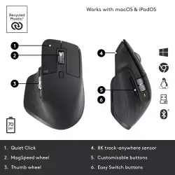 Безжична лазерна мишка LOGITECH MX Master 3S